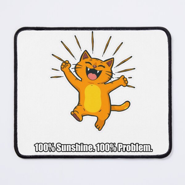 Item preview, Orange Cat - 100 Sunshine 100 Problem - Funny Orange Cat Gift designed and sold by pawdrops.