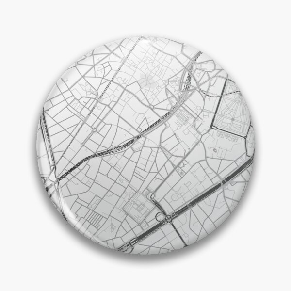 Item preview, Brussels Black White City Map Poster, Minimal Street Map Wall Art designed and sold by LASTIQUE-dd.