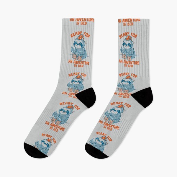 Item preview, Ready For An Adventure In Bed - Sloth designed and sold by World Domination For Cats ®.