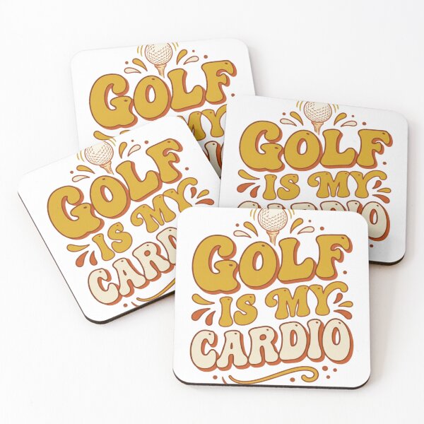 Item preview, Golf Is My Cardio Retro Quote designed and sold by tushartanvir.