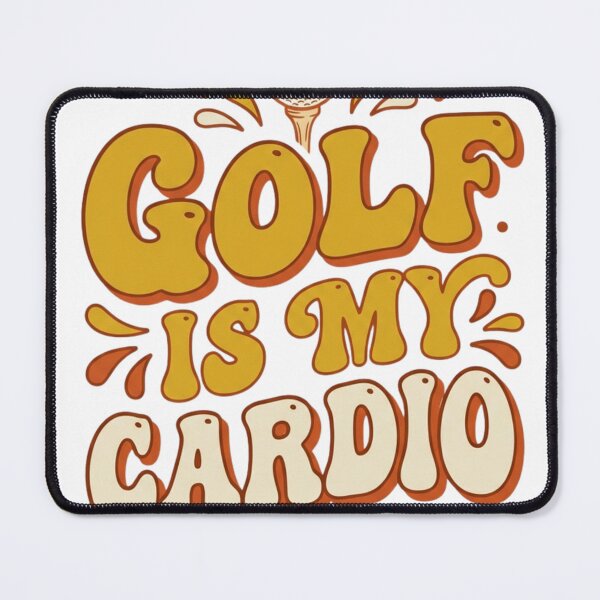 Item preview, Golf Is My Cardio Retro Quote designed and sold by tushartanvir.