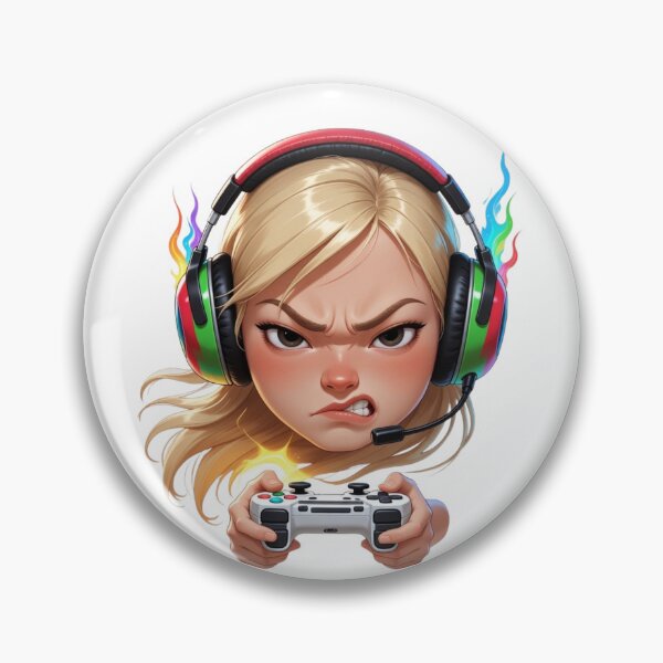 Item preview, Furious Gamer Girl Avatar designed and sold by CodellCreations.