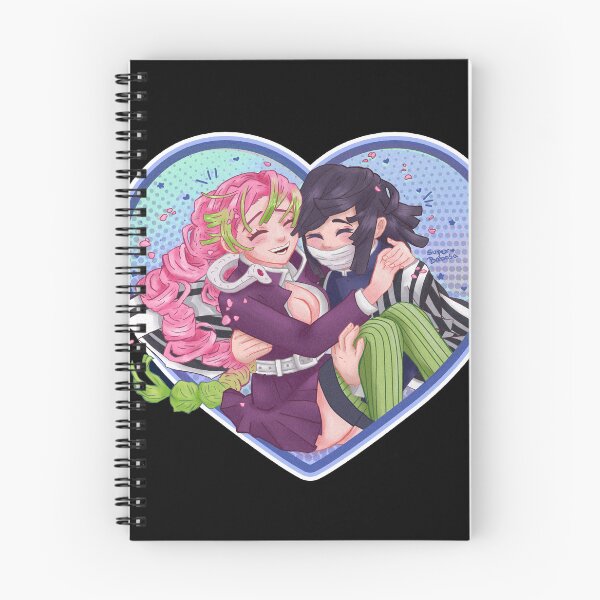 Item preview, Mitsuri and Obanai Heart Hug demon slayer designed and sold by LaSuperBabosa.