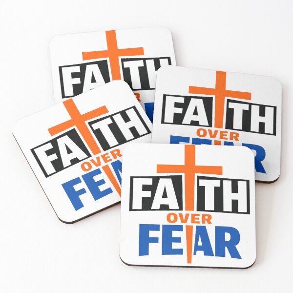 Item preview, Faith Over Fear Christian Cross Graphic Art designed and sold by Oddly Blessed.