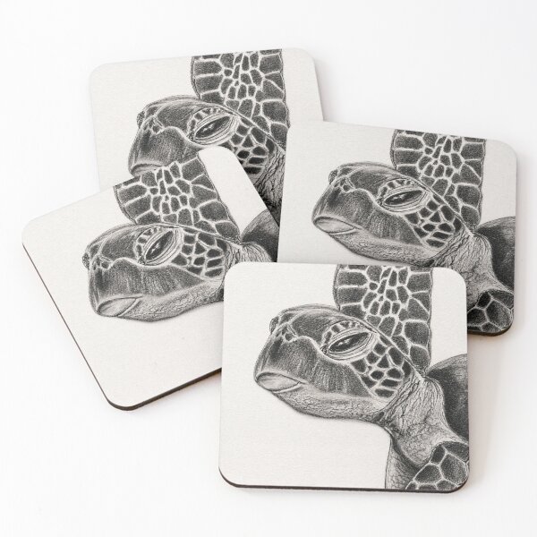 Item preview, Realistic Sea Turtle Pencil Drawing Coastal Art designed and sold by TheSlowShore.