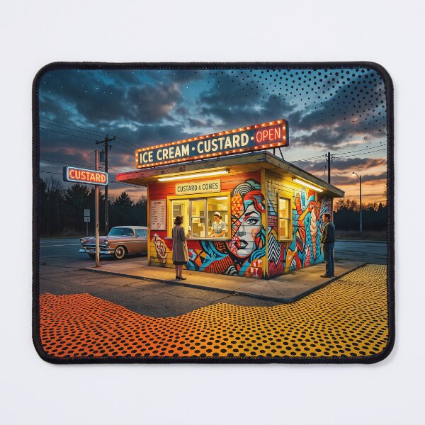 Item preview, Vintage Pop Art Ice Cream Custard Stand designed and sold by Home Decor Art.