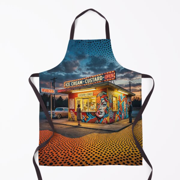 Item preview, Vintage Pop Art Ice Cream Custard Stand designed and sold by Home Decor Art.