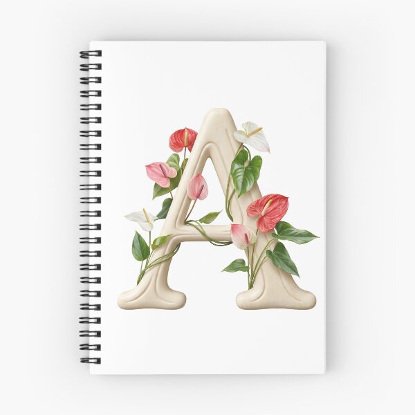 Artikelvorschau, Botanisches Blumenmonogramm Buchstabe A entworfen und verkauft von Helenaphotoart.