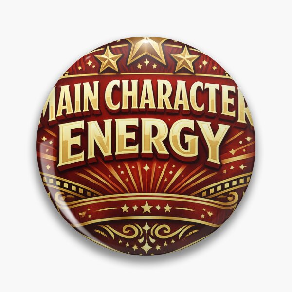 Item preview, Main Character Energy Sticker designed and sold by RedRubyBubble.