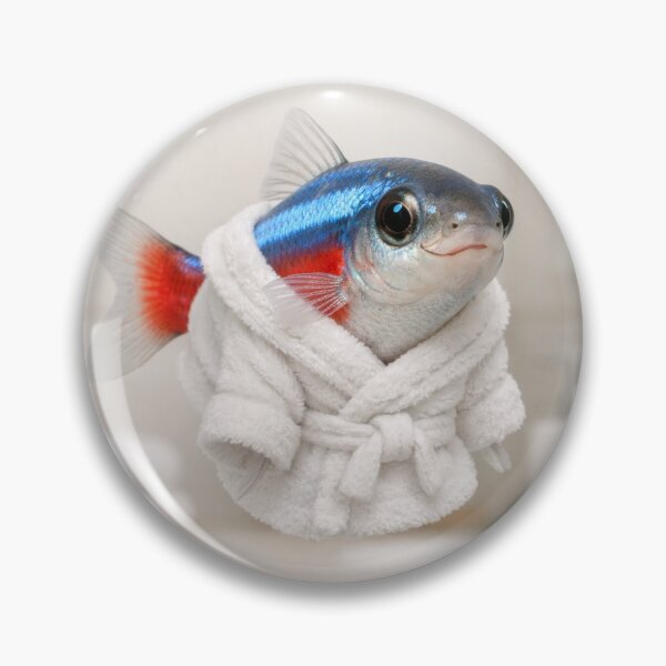 Item preview, Cozy Bathrobe Neon Tetra designed and sold by Sillytoe.