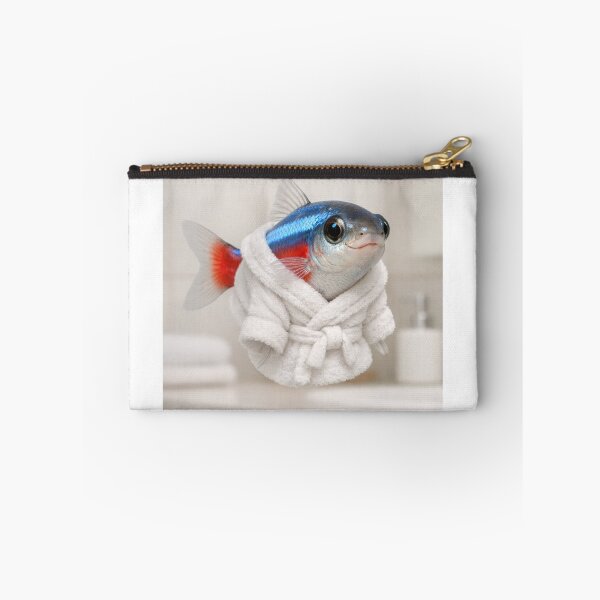 Item preview, Cozy Bathrobe Neon Tetra designed and sold by Sillytoe.