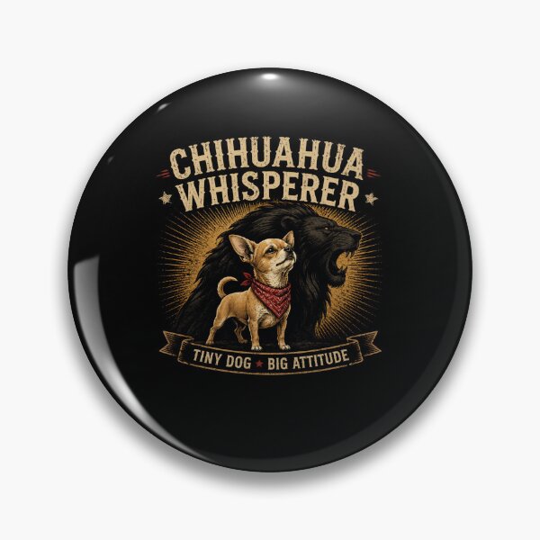 Item preview, Chihuahua Whisperer Tiny Dog Big Attitude Vintage Dog Shirt designed and sold by Masloshop.