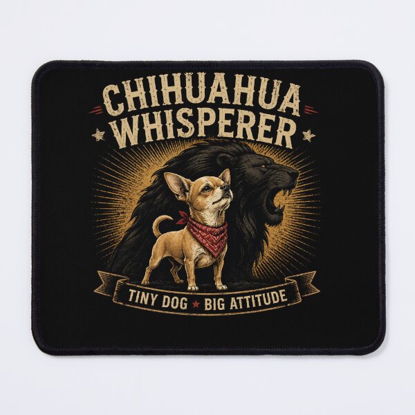 Item preview, Chihuahua Whisperer Tiny Dog Big Attitude Vintage Dog Shirt designed and sold by Masloshop.