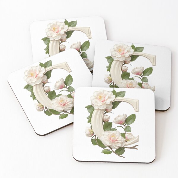 Item preview, Botanical Floral Letter C Monogram designed and sold by Helenaphotoart.