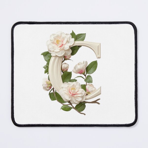 Item preview, Botanical Floral Letter C Monogram designed and sold by Helenaphotoart.