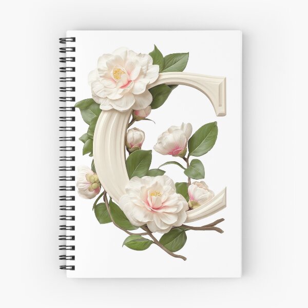 Item preview, Botanical Floral Letter C Monogram designed and sold by Helenaphotoart.