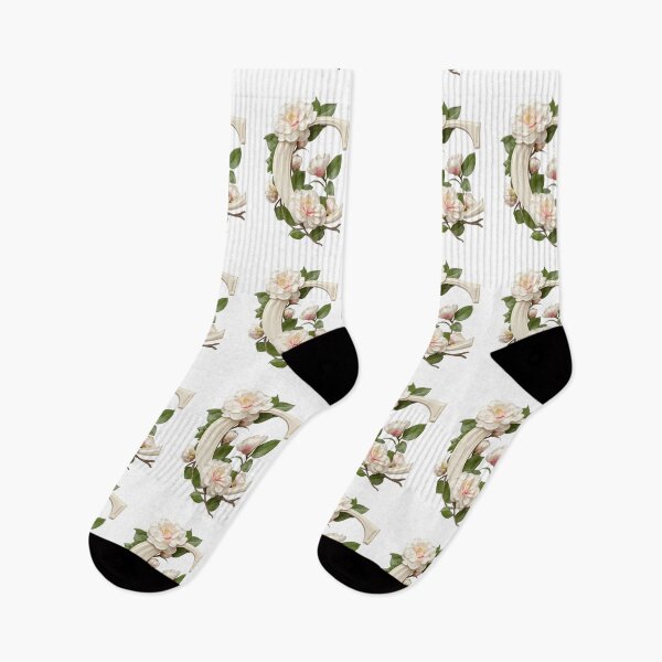 Item preview, Botanical Floral Letter C Monogram designed and sold by Helenaphotoart.