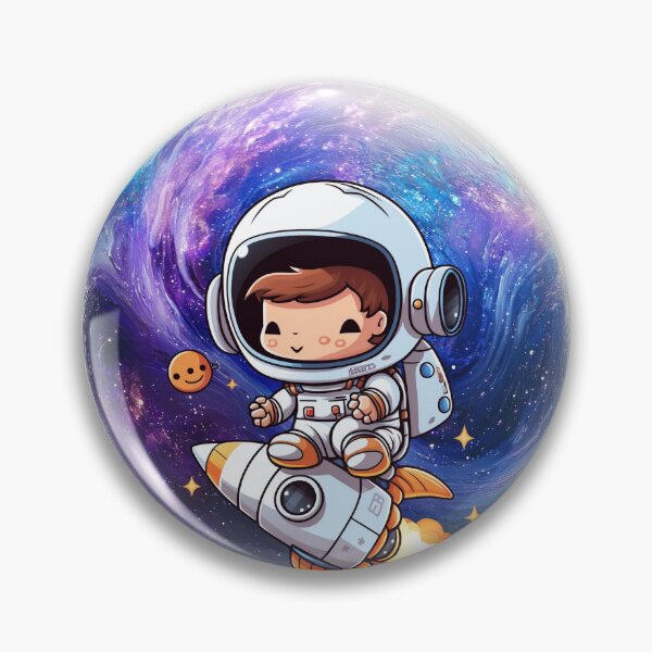 Item preview, Cute Astronaut Riding Rocket designed and sold by Szpaku desart .
