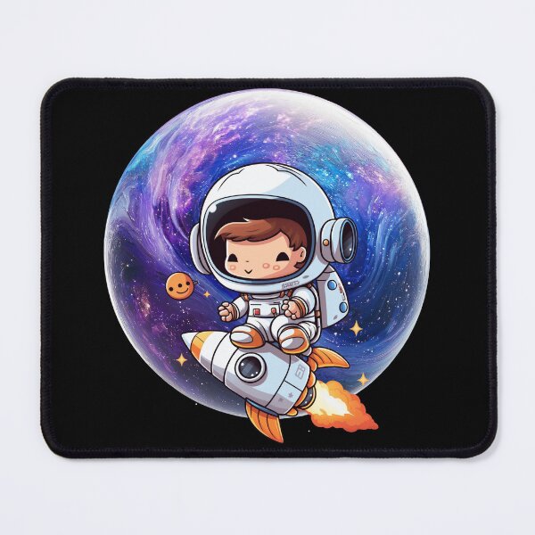Item preview, Cute Astronaut Riding Rocket designed and sold by Szpaku desart .