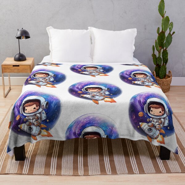 Item preview, Cute Astronaut Riding Rocket designed and sold by Szpaku desart .