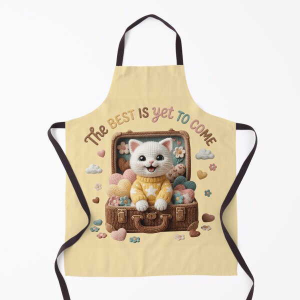 Item preview, The Best Is Yet To Come Cat Shirt | Cute Cat Motivational Quote | Positive Mental Health Gift | Crochet Cat Sticker | Self Love Cat Lover Gift designed and sold by Basma Designs | Funny Shirts, Stickers & Mugs.