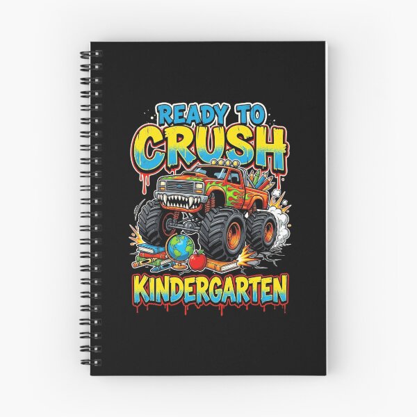 Item preview, Ready To Crush Kindergarten Monster Truck Back To School Boys designed and sold by MysticMirth.