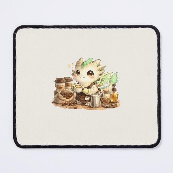 Item preview, Cute Coffee Dragon Barista designed and sold by HapaHara.