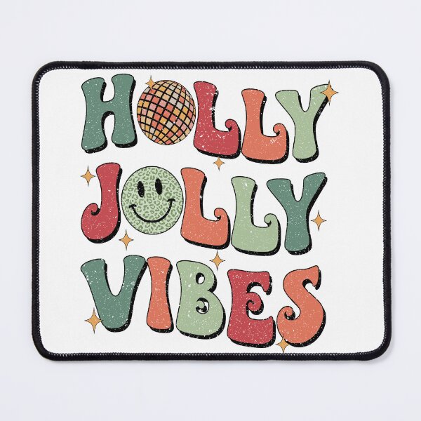 Item preview, Holly Jolly Vibes Christmas Shirt | Retro Groovy Xmas Tee | Festive Holiday Gift designed and sold by DigitalChickHub.