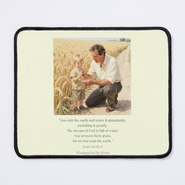 Item preview, Wrapped in the Word | Psalm 65:10–11 | Faith, Harvest & God's Blessing designed and sold by BCapybara.