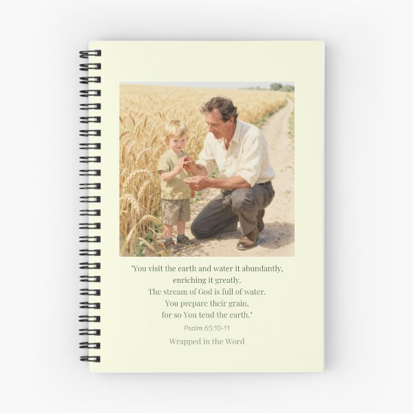 Item preview, Wrapped in the Word | Psalm 65:10–11 | Faith, Harvest & God's Blessing designed and sold by BCapybara.