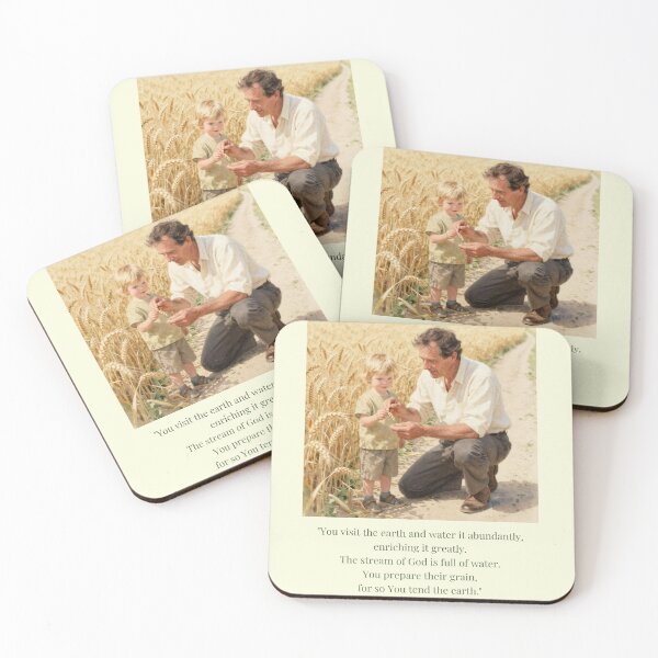 Item preview, Wrapped in the Word | Psalm 65:10–11 | Faith, Harvest & God's Blessing designed and sold by BCapybara.
