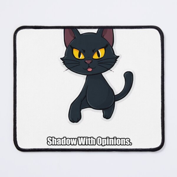 Item preview, Black Cat - Shadow With Opinions - Funny Black Cat Gift designed and sold by pawdrops.