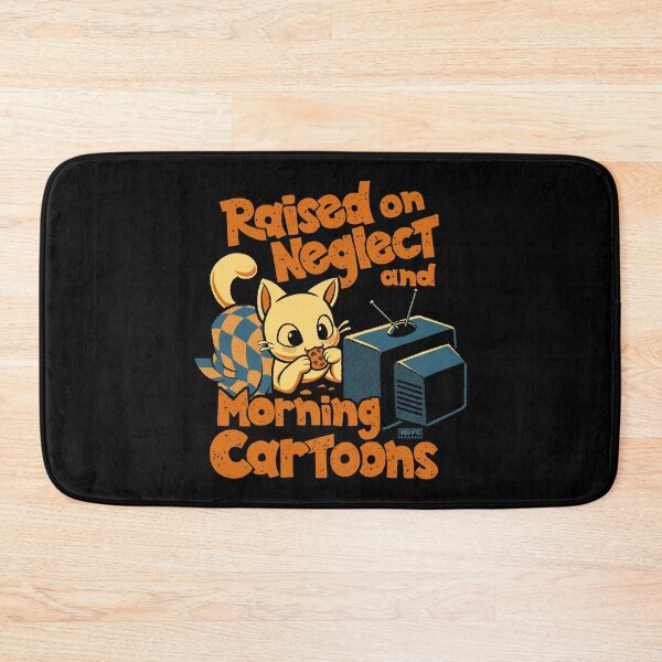 Item preview, Raised On Neglect and Saturday Morning Cartoons designed and sold by World Domination For Cats ®.