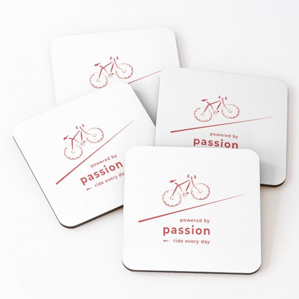 Artikelvorschau, Ride Every Day Bicycle Line Art | Powered by Passion Minimalist Cycling Gift for Bike Lovers entworfen und verkauft von unique art and design.