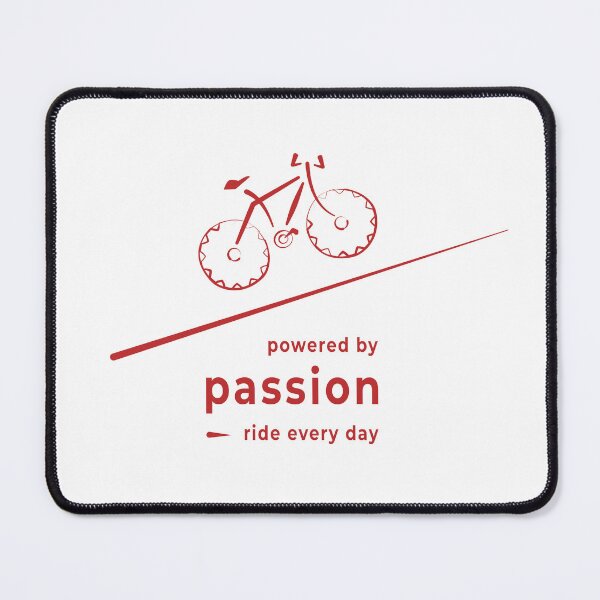 Item preview, Ride Every Day Bicycle Line Art | Powered by Passion Minimalist Cycling Gift for Bike Lovers designed and sold by unique art and design.