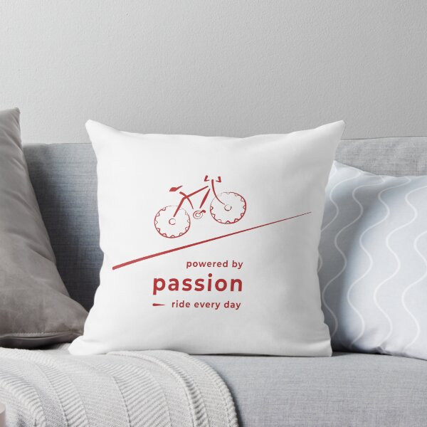 Artikelvorschau, Ride Every Day Bicycle Line Art | Powered by Passion Minimalist Cycling Gift for Bike Lovers entworfen und verkauft von unique art and design.