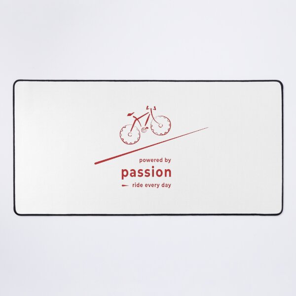Item preview, Ride Every Day Bicycle Line Art | Powered by Passion Minimalist Cycling Gift for Bike Lovers designed and sold by unique art and design.