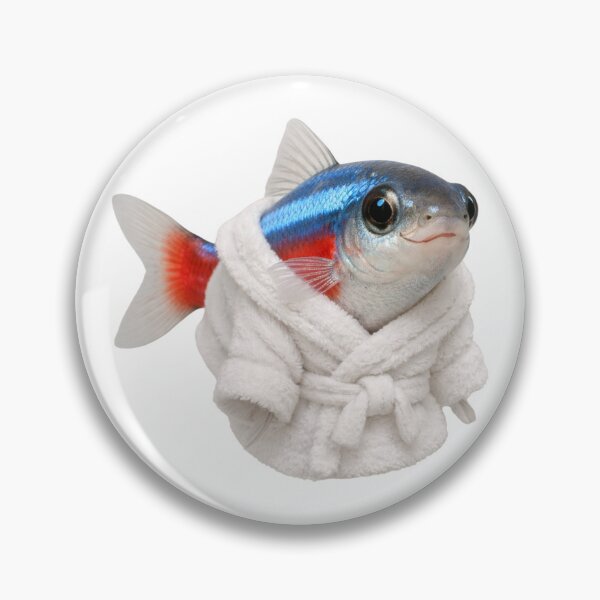 Item preview, Relaxing Bathrobe Neon Tetra designed and sold by Sillytoe.