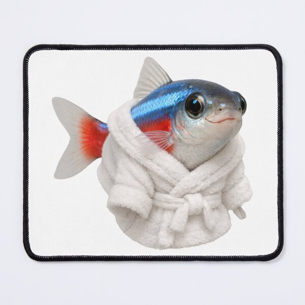 Item preview, Relaxing Bathrobe Neon Tetra designed and sold by Sillytoe.