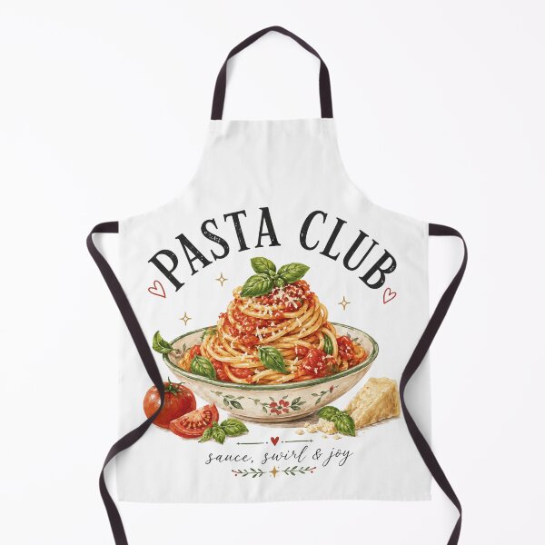 Item preview, Vintage Pasta Club Spaghetti Illustration designed and sold by cookingtherapy.