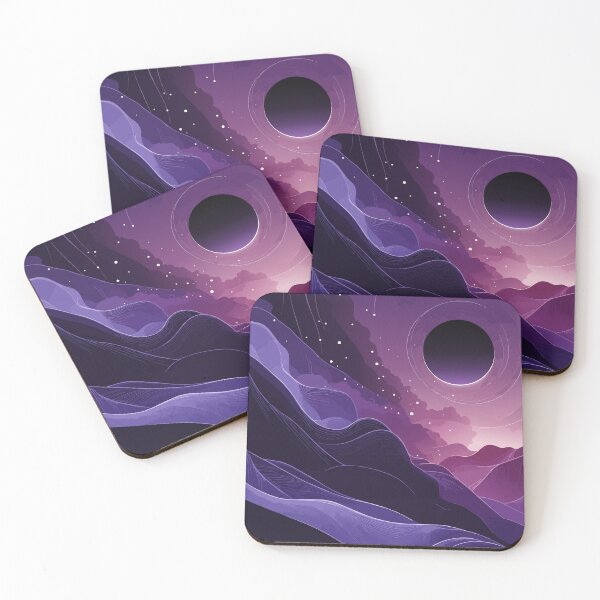 Item preview, Purple Cosmic Eclipse Landscape designed and sold by ArtByBoya.