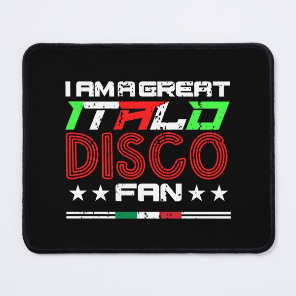 Item preview, I Am A Great Italo Disco Fan Black Distressed style designed and sold by Graphroad.