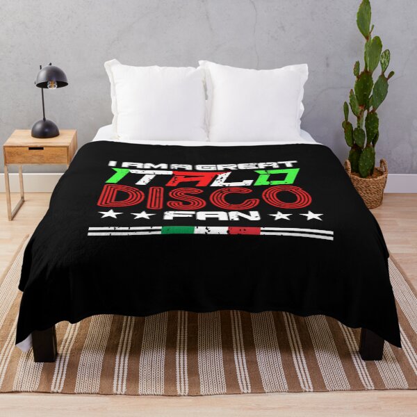 Item preview, I Am A Great Italo Disco Fan Black Distressed style designed and sold by Graphroad.