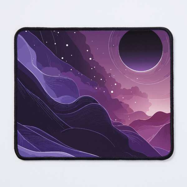 Item preview, Purple Cosmic Eclipse Landscape designed and sold by ArtByBoya.