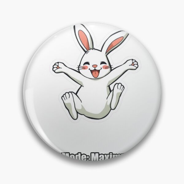 Item preview, Rabbit - Binky Mode Maximum Joy - Funny Rabbit Gift designed and sold by pawdrops.