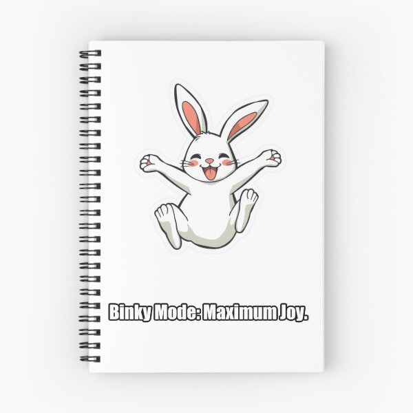 Item preview, Rabbit - Binky Mode Maximum Joy - Funny Rabbit Gift designed and sold by pawdrops.