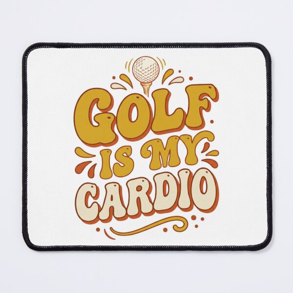 Item preview, Golf Is My Cardio Retro Quote designed and sold by tushartanvir.