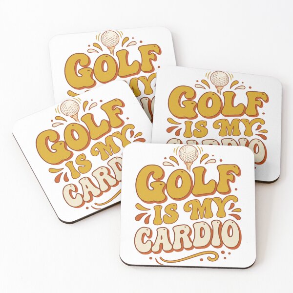 Item preview, Golf Is My Cardio Retro Quote designed and sold by tushartanvir.