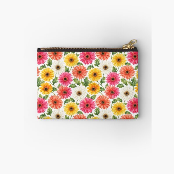 Item preview, Gerbera Daisy Vivid Watercolor Field Seamless Pattern designed and sold by Inkworksbyshery.