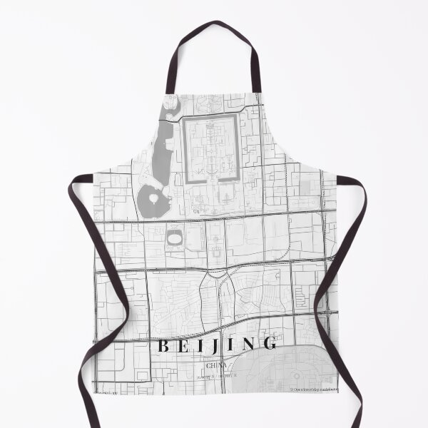 Item preview, Beijing Black White City Map Poster, Minimal Street Map Wall Art designed and sold by LASTIQUE-dd.